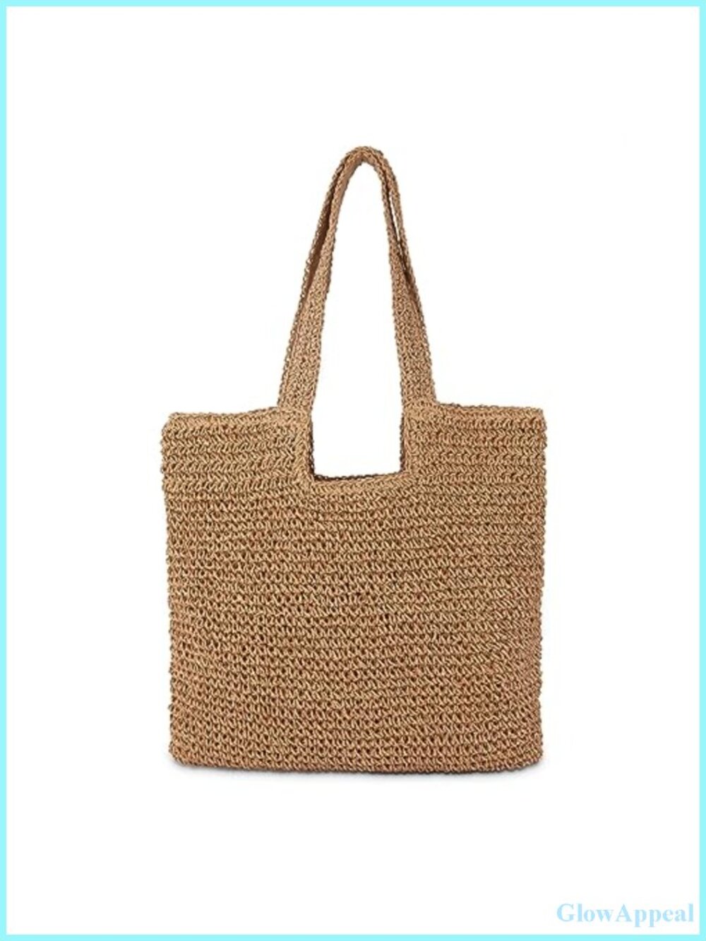 Straw Beach Tote Bag Large Summer Boho Woven Rattan Shoulder Bag